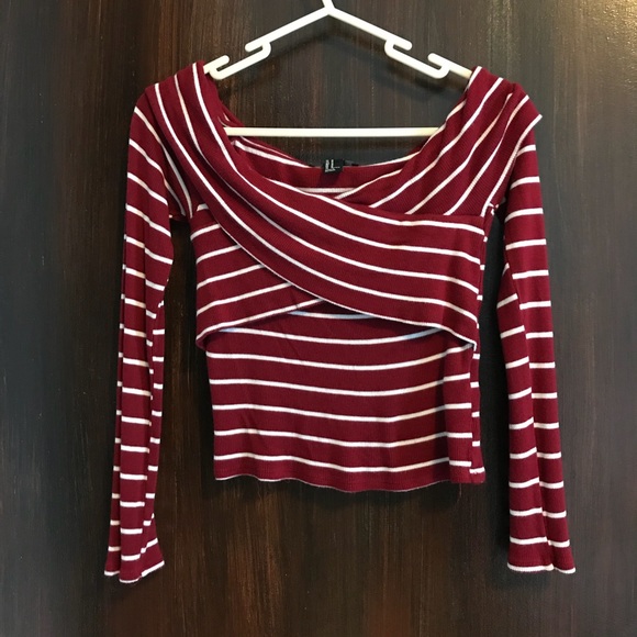 Forever 21 Tops - Forever 21 Off the Shoulder Crop Top